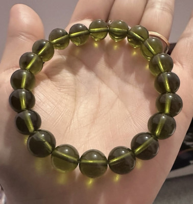 Natürlicher Moldavit Tschechischer Meteorit Einschlag Glas Armband Natur Rau