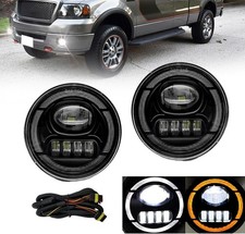 Pair For 2006-2014 Ford F150 F-150 Led Fog Lights Front Bumper Lamp Wdrl Wiring