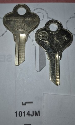 Eagle Lock, 1014JM, Vintage Key (1) Blank.