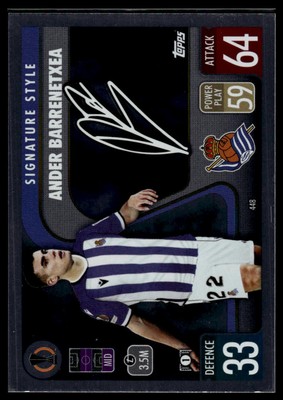 2021-22 Topps Match Attax Champions & Europa League #448 Ander Barrenetxea