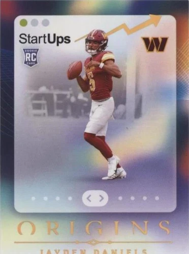 2024 Panini Origins - Start-Ups Jayden Daniels #18 (RC) PSA 8