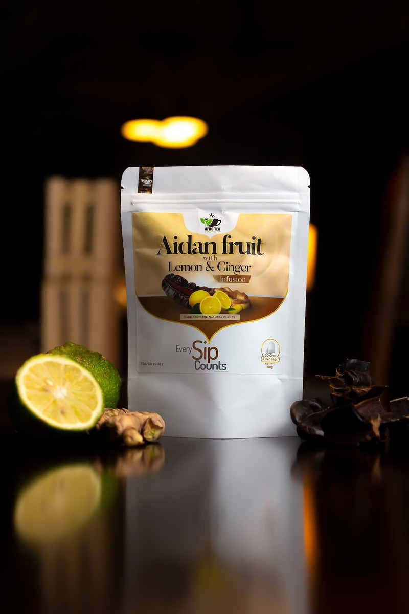 Aidan Fruit (Prekese), Ginger & Lemon Herbal Infusion – Wellness