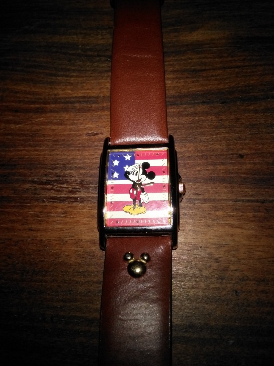 Mickey Mouse vintage American Flag Watch Mens Vintage Disney Seiko (SII) Mickey Mouse Watch  main image 3