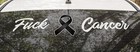 FUCK-CANCER BLACK Ribbon Decal/sticker HUGE 770x200mm  Van Ute 4x4 Car HEALTH