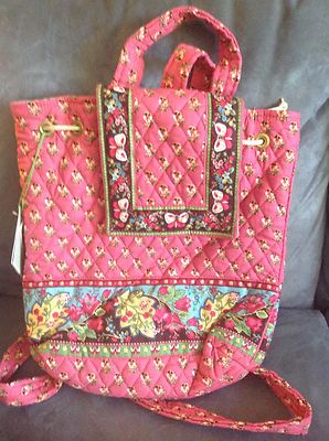 Pink Pansy Vintage Vera Bradley Backpack Vera Bradley large travel duffel bag- pink | Mercari main image 4