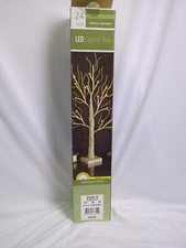 Wedding Christmas LED Lighted Tree 24 in Battery Operated Champagne Glitter