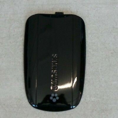 GENUINE Samsung Stripe SGH-T329 BATTERY COVER Door BLACK flip cell phone back