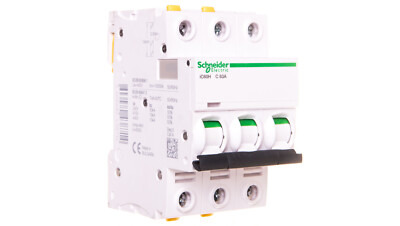 Schneider Leitungsschutzschalter 3P C 63A 10kA AC iC60H-C63-3 A9F07363