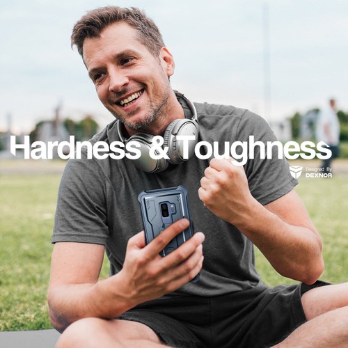 Funda Dexnor para Samsung Galaxy S9 Plus S9+ resistente cubierta resistente con soporte - Imagen 35 de 52