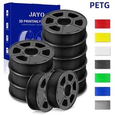 5/10 Rolls 3D PETG/PETG Transparent Filament 1.75mm Filament for FDM 3D Printer