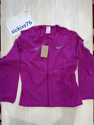NikeCourt Dri-FIT Rafa Nadal Tennis Jacket 'Red Plum' Size M-2XL