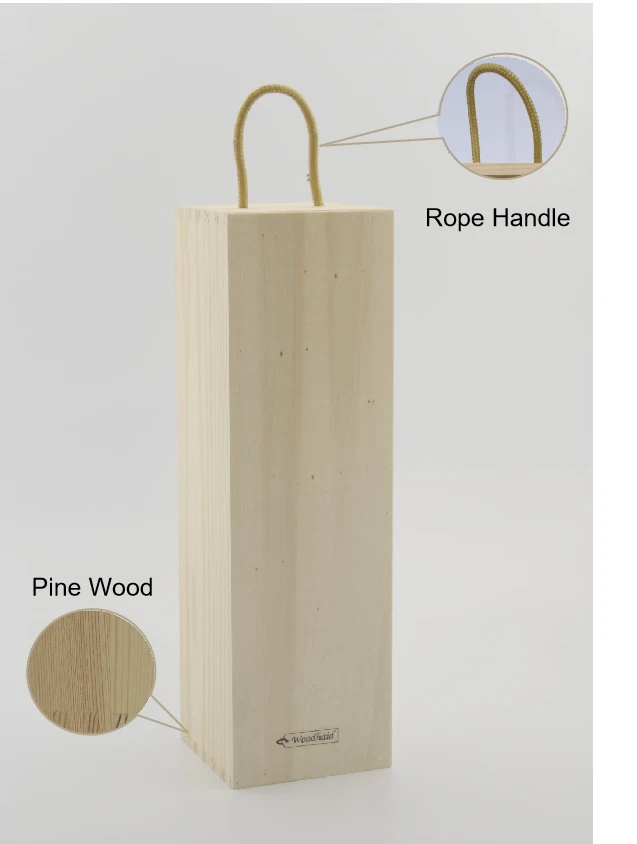 Caja de vino de madera con abridor y aireador - Juego de regalo para amantes del vino’s Foto 3 de 4