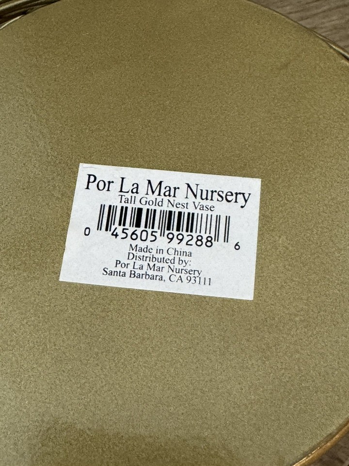 Glass Gold Metal Nest Bowl Vase 5.5” eBay