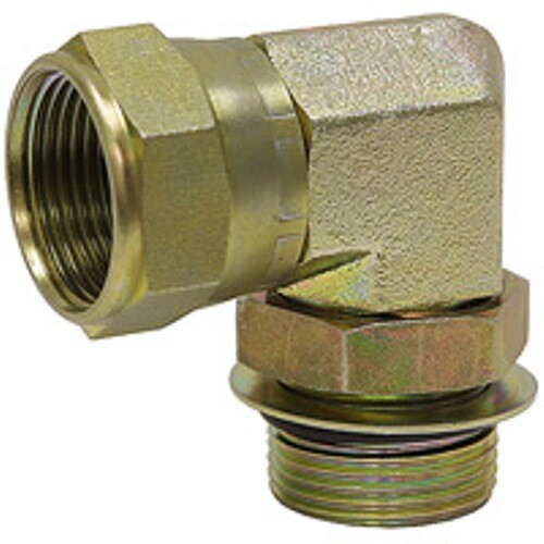 SAE 16 Male x JIC 16 Female Swivel 90 Degree Elbow Adapter 9-6809-16-16 - Picture 1 of 2