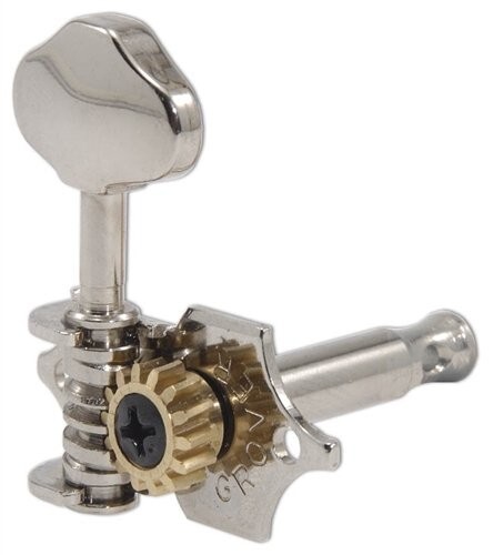 Grover V97N Vintage Sta-Tite ™ Tuning Machines, Nickel Finish - Picture 7 of 12