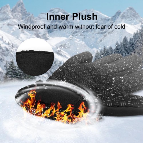 -40°C Impermeable Invierno Cálidos Guantes de Esquí Pantalla Táctil Térmica Motocicleta Nieve Hombres - Imagen 6 de 10