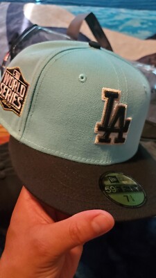 ウェア HOME GAME NEW ERA  Hat  Dodgers 7 1/8 New Era LA Dodgers Hat Size 7 7/8 Blue World Series