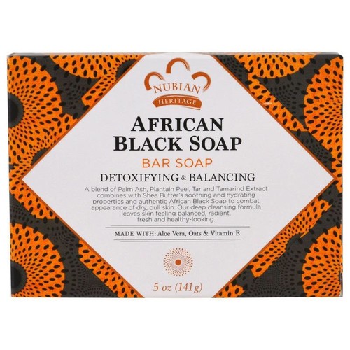 Nubian Heritage-(8- Pk) African Black Soap - Shea Butter 5oz Bars - 第 6/9 張圖片