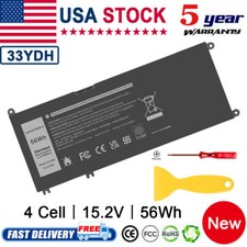 Battery for Dell Inspiron 15 7577 17 7000 G3 15 3579 G3 Latitude 3380 3480 33YDH