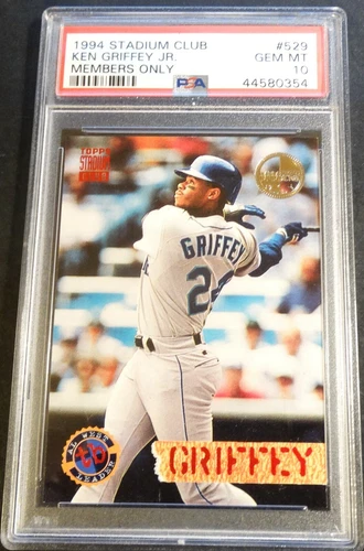 1994 KEN GRIFFEY JR STADIUM CLUB MEMBERS ONLY #529 PSA 10 MARINERS POP 2