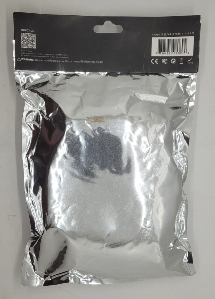 Cable Matters GoldPlated Unidirectional DisplayPort to HDTV Cable 25 Feet 13-466 - Image 2 of 2