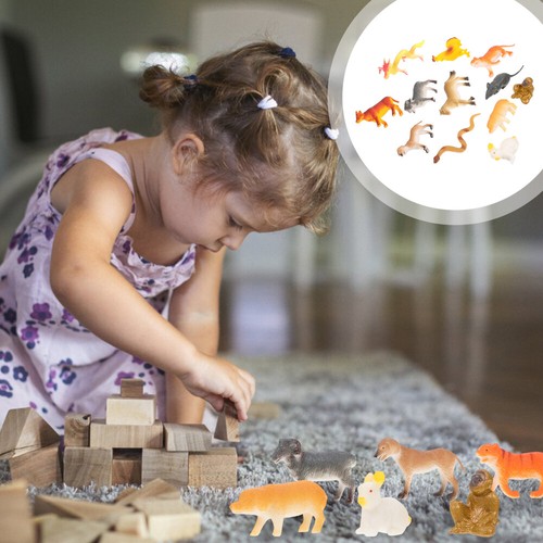 2 Sets Zodiac Animals Models Simulation Animals Adornments Educational Toys - Picture 8 of 12
