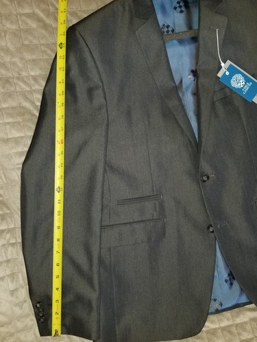 VINCE CAMUTO men dress jacket blazer VX024SE1016 slim charcoal 40R MSRP $425 - Picture 12 of 12