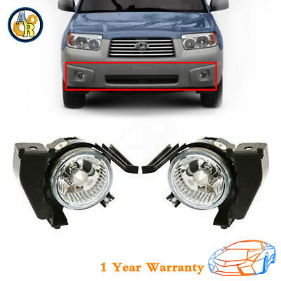 2pcs Front Right Left Fog Light/Lamp For Subaru Forester 2006 2007 2008 2.5L
