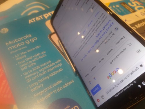 New Motorola G Go ATT 6.5" -2 MOS. SERVC- HICAP BATT EXC COVG GD VAL H2O WRLSS - Picture 5 of 12