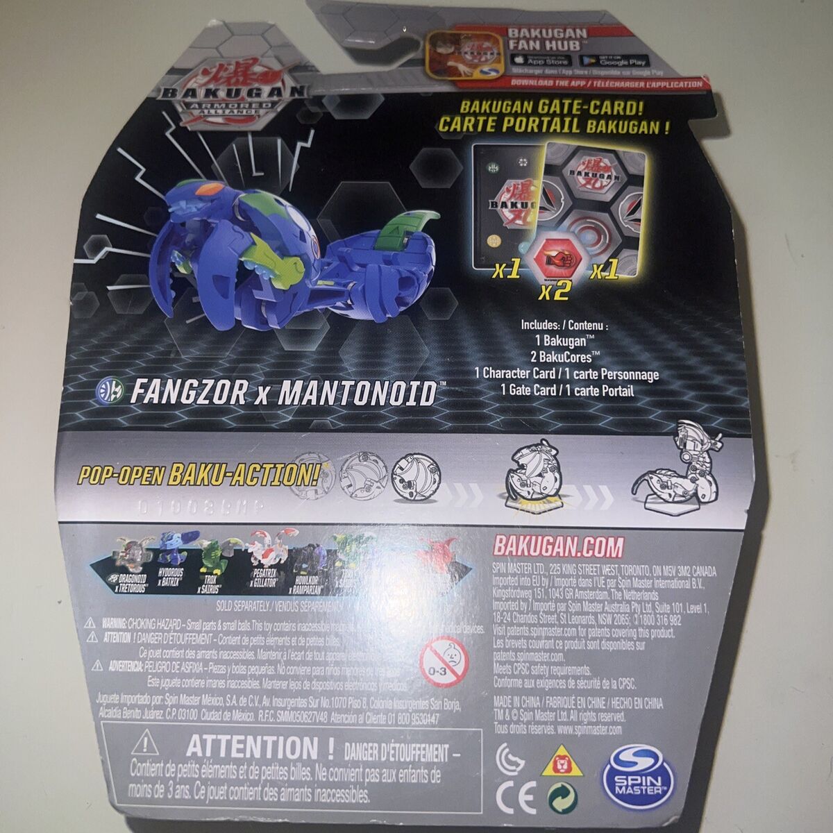 Bakugan Armored Alliance Hydorous x Batrix BakuCores Character & Gate Cards  New