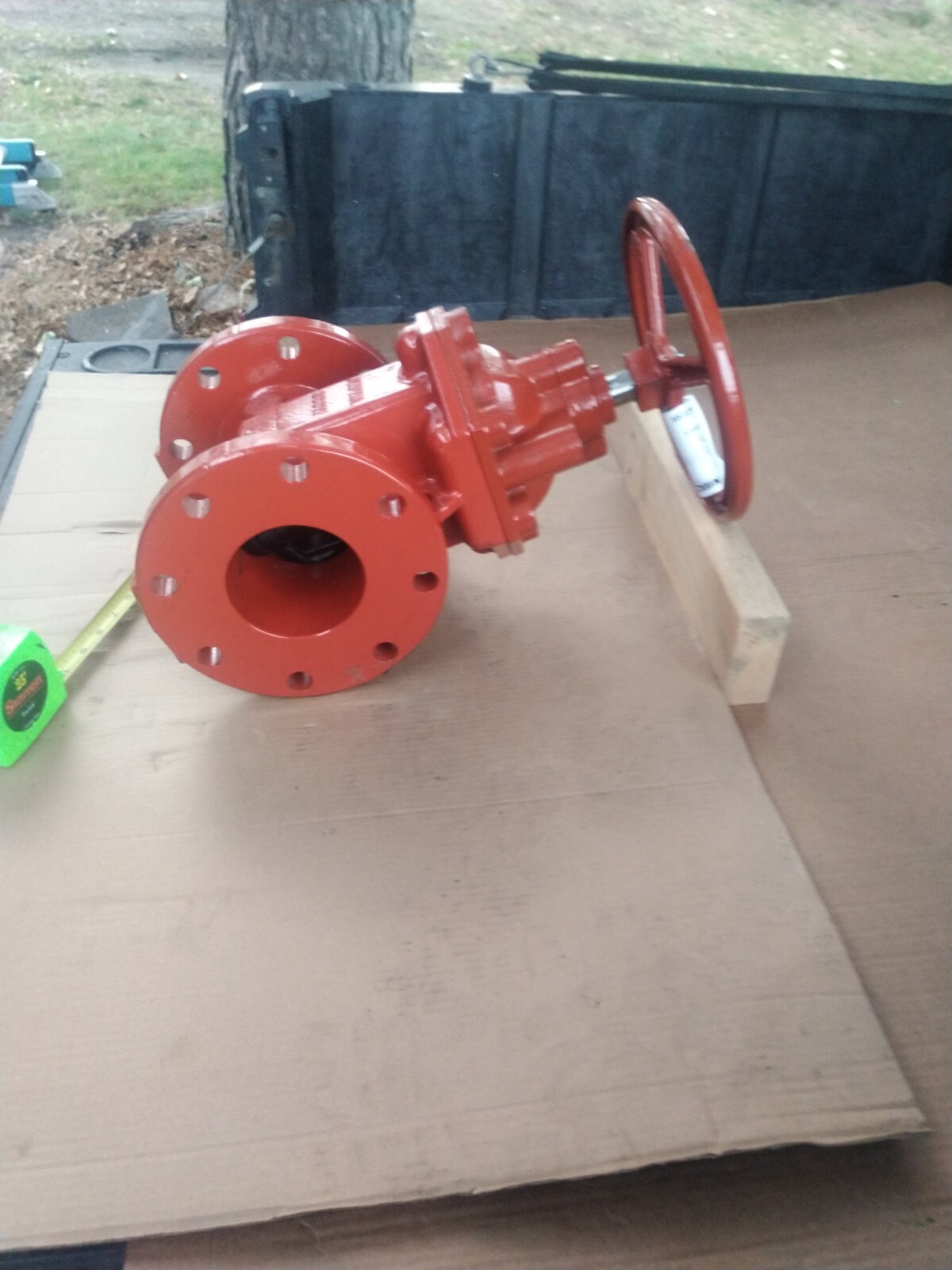1) **New** "Nibco" F-619-RWS-HW, Gate Valve, Class 125, 4" Flange. **Cheap**