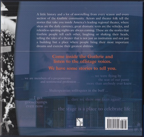 The Guthrie Theater: History, Images and Inside Stories (2006) NEW HC/DJ 1ST/1ST - Picture 2 of 3