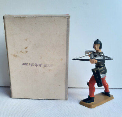 Figurine Starlux : Arbalétrier Du Moyen-Âge (années 70) | Avec Boîte-vitrine, Plastique Peint, Occasion