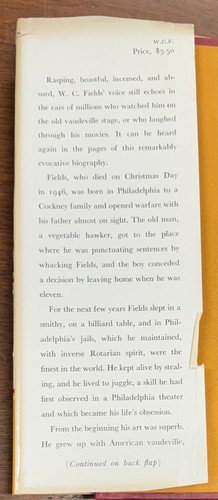 W. C. Fields His Follies and Fortunes Robert Lewis Taylor 1949 Hardcover - Picture 5 of 11