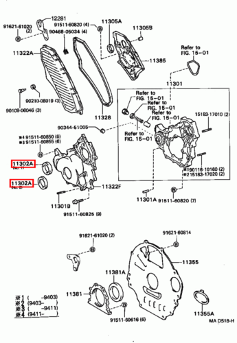Genuine LandCruiser HDJ81 HDJ80 1HD Timing Cover Injector Fuel Pump Oil Seal - Picture 11 of 20