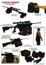 BULLS BAG #0007-X7 PRO-Shooting Rest SYSTEM 7 Bag Set TACTICAL BLACK (Unfilled)