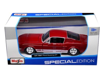 1967 Ford Mustang GT Red (Special Edition) 1:24 Scale Model