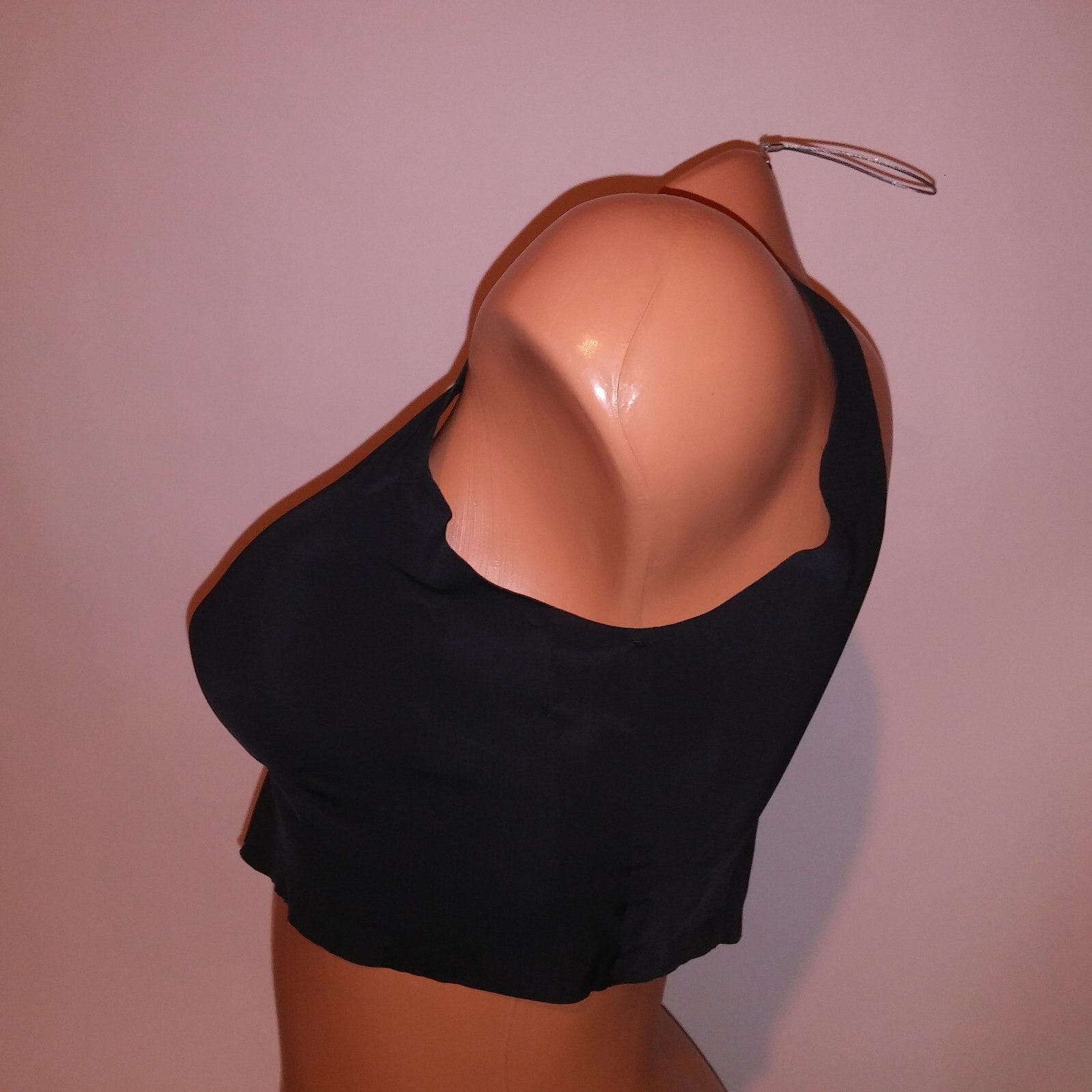 Bali Bra Large Black Solid Pullover Seamless Ligh… - image 3