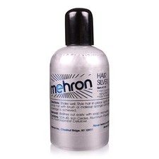 Mehron Makeup Hair Silver Professional Washable Theatrical Hair Color