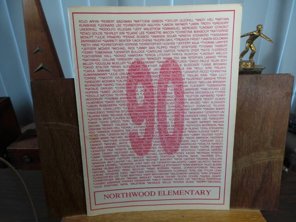 1990 NORTHWOOD ELEMENTARY SCHOOL Irvine CA Original YEARBOOK Annual eBay