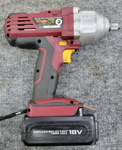CHICAGO ELECTRIC 18 Volt 1/2 Drive Impact Tool And Battery - Picture 3 of 4