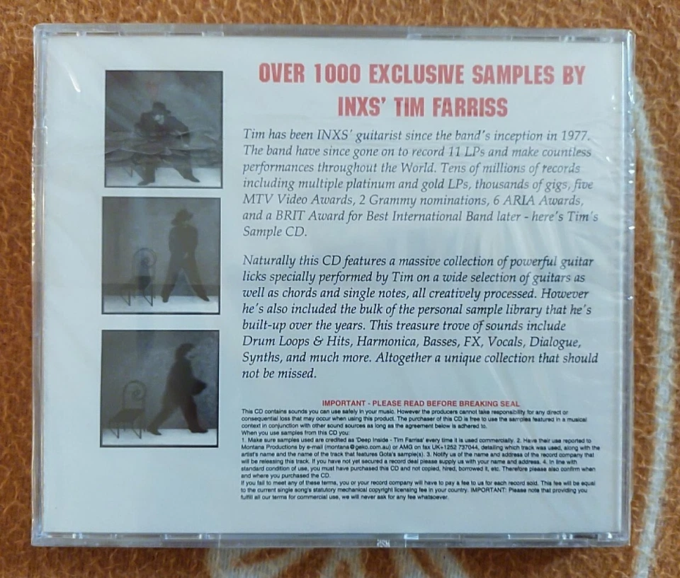 INXS Tim Farris Deep Inside (Sampling CD), Neu & Originalverpackung - Bild 2 von 2