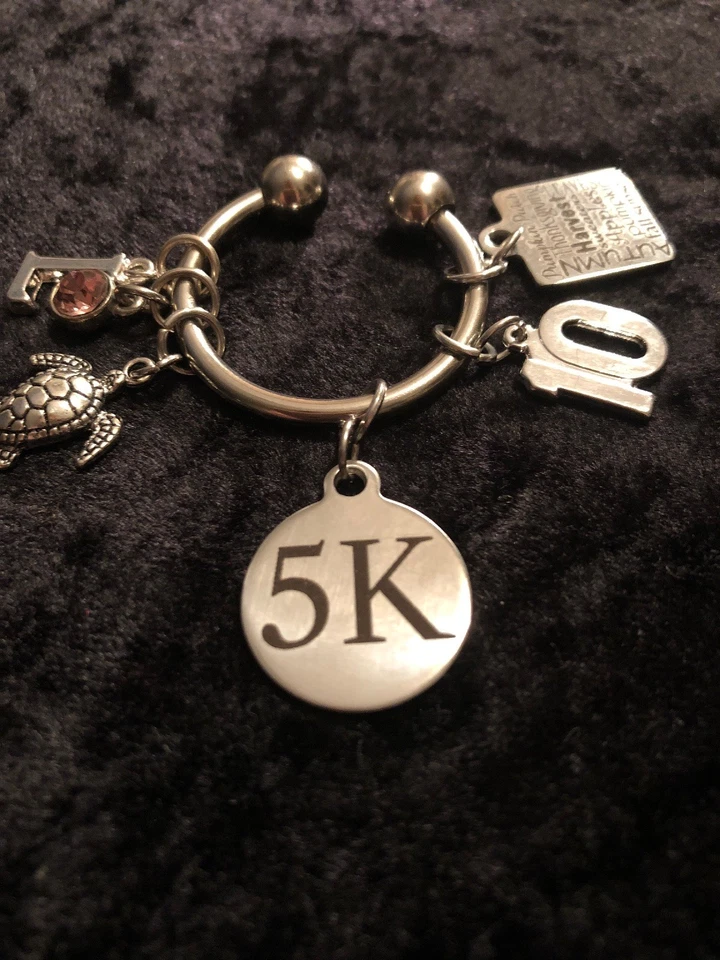 Way to go! Celebrate a 5K Finish! 5K Weight Loss Charm for Weight Watchers Ring