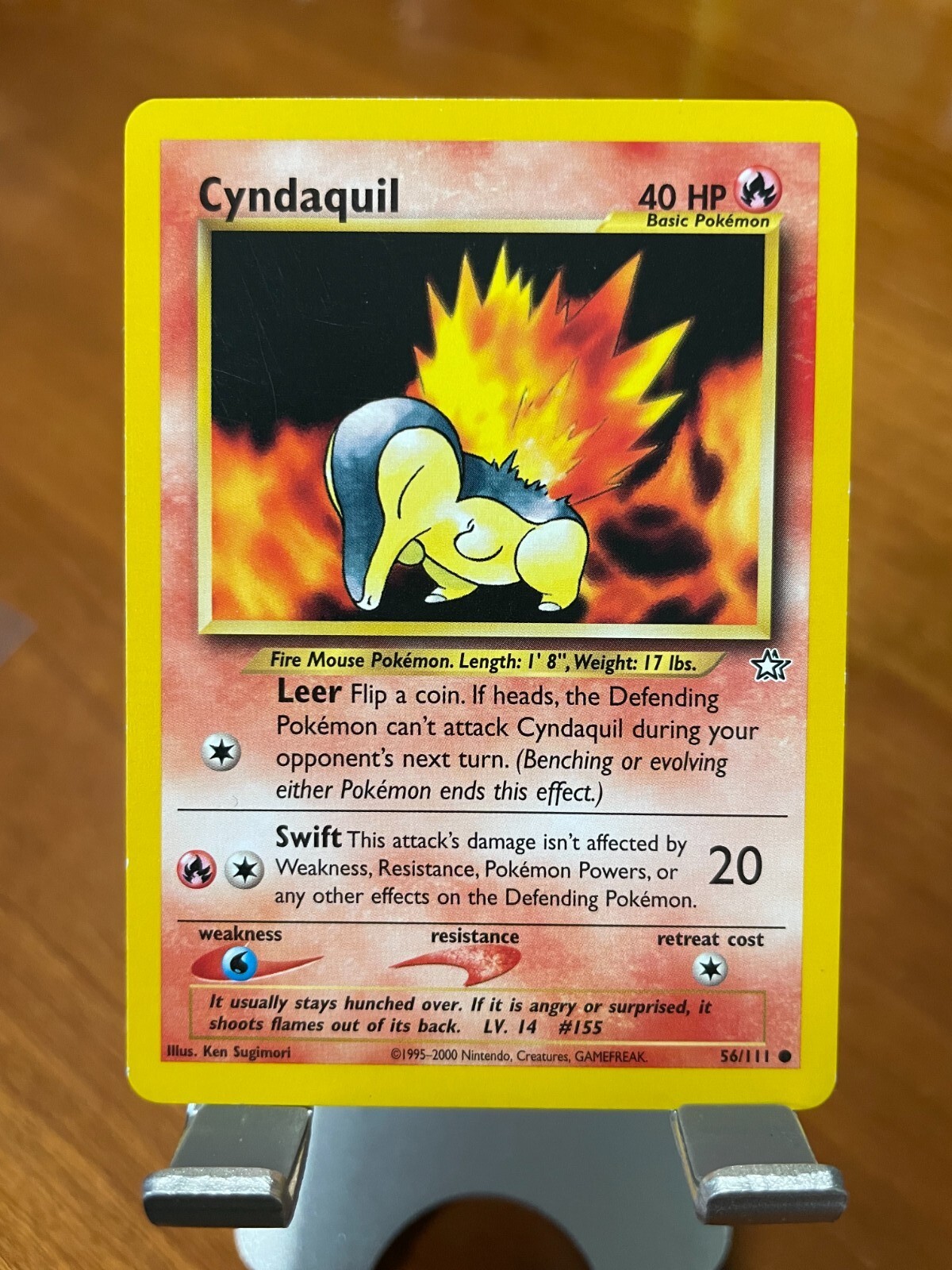 Pokémon TCG CYNDAQUIL Neo Genesis 56/111 Light Play Condition