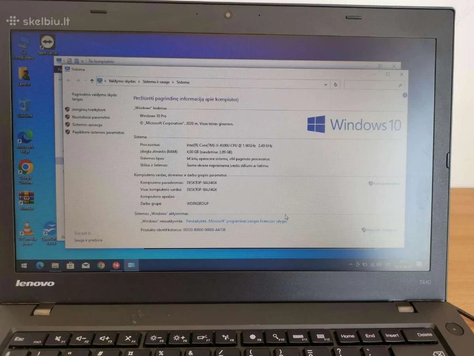 Used Lenovo ThinkPad T450 laptop Intel I5 4GB RAM 240GB SSD FHD UPS DELIVERY - Image 4 of 4