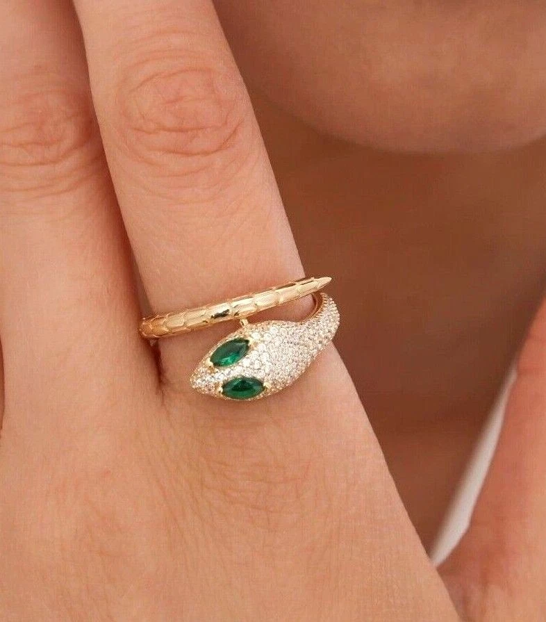 EMERALD RINGS for Women, GREEN Gold Ring, Oval Dark Green Crystal Stone,  May Birthstone Jewelry Gifts for Her May Birthstone Gem R4016B - Etsy