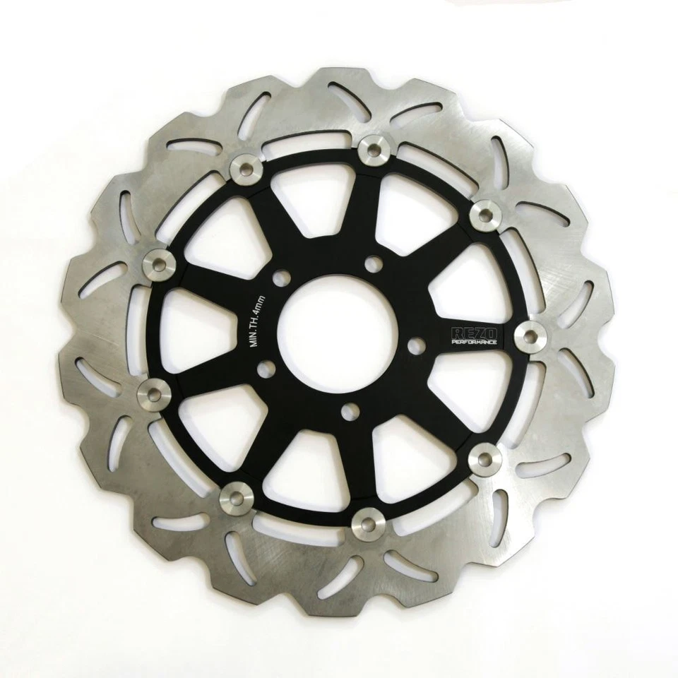 Par de discos de rotor de freno delantero ondulado de acero inoxidable para Suzuki GSX 1400 02-07 Foto 3 de 4