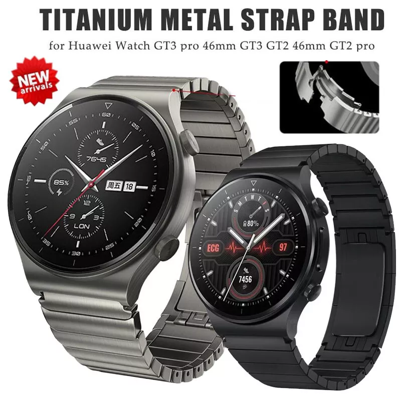 Luxury Titanium Watch Band Strap Replacement For Huawei Watch GT