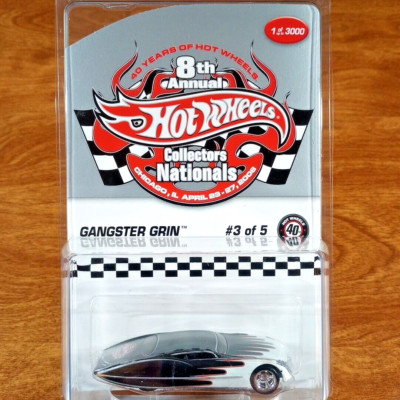 Hot Wheels RLC 8th Collectors Nationals Gangster Grin 1 of 3000 Black 2008 40th