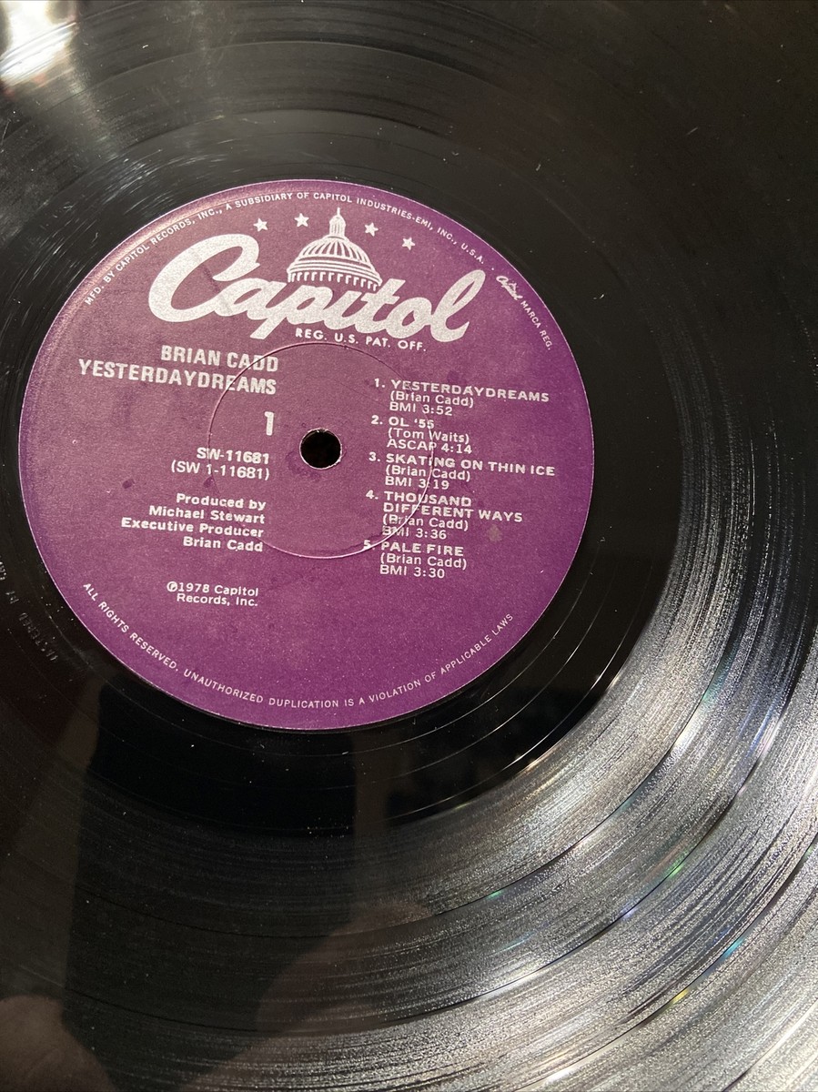 AOR LPレコードBrian Cadd /Yesterday Dreams Brian Cadd 1978 Yesterday Dreams Capital Records LP MINT OOP